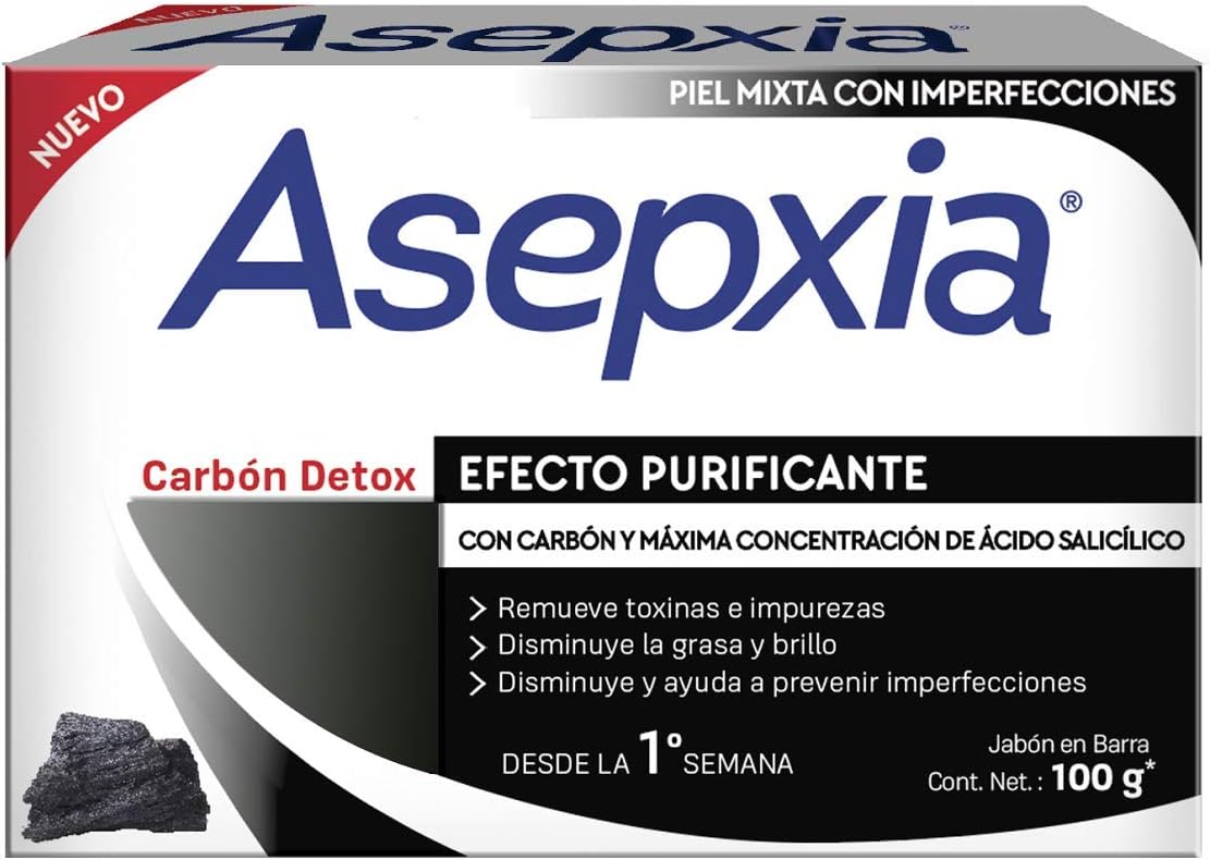 ASEPXIA Carbón Detox Jabón en Barra