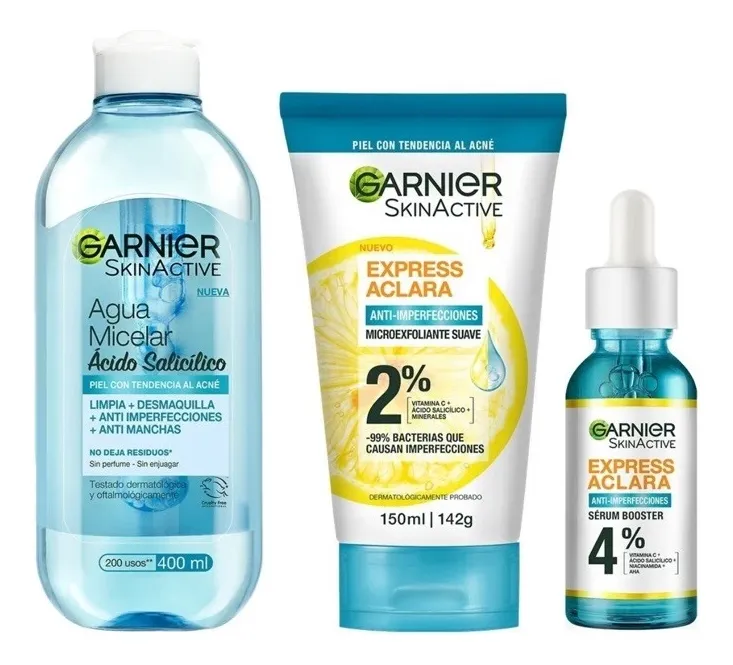 Kit Garnier rutina express aclara anti-imperfecciones