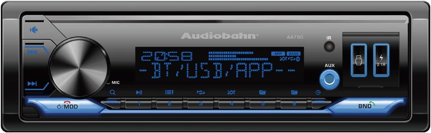 Audiobahn Autoestéreo De Carátula Desmontable Multicolor