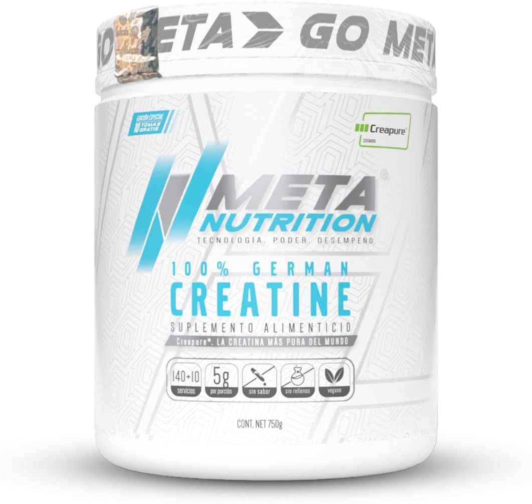 Meta Nutrition, Creatina Monohidratada Alemana Creapure®, 750g