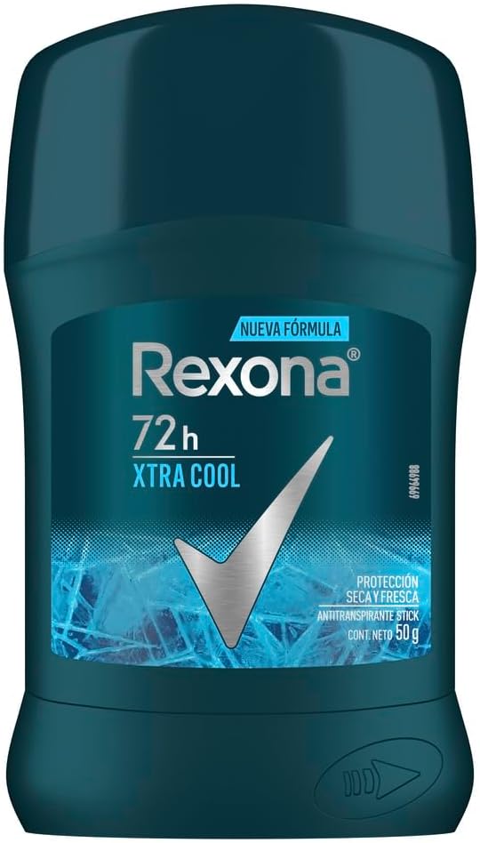 Rexona Men Antitranspirante Xtracool en Stick para Hombre, 72 HORAS