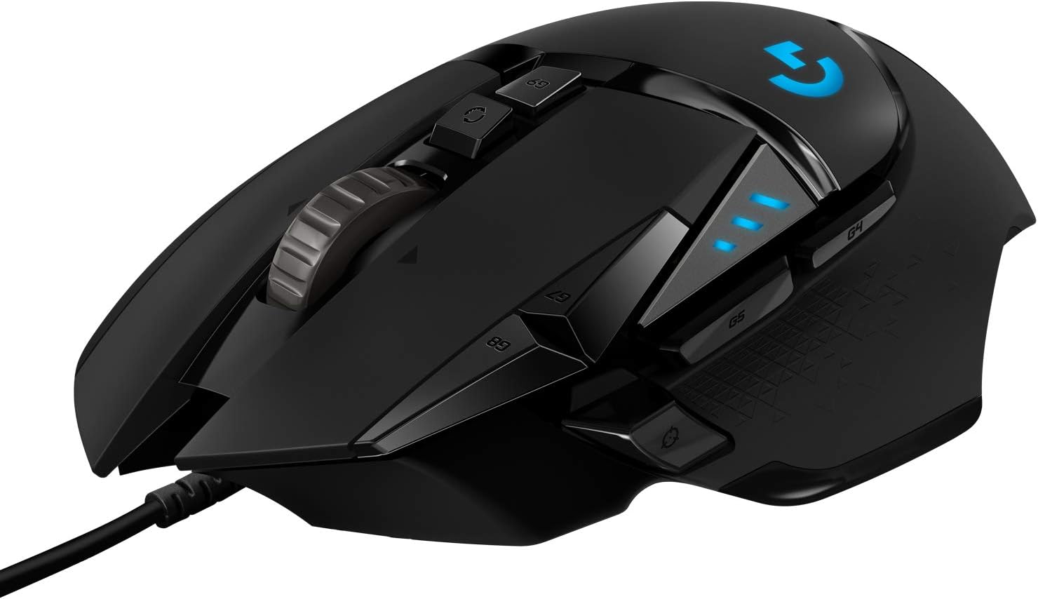 Logitech G502, Sensor Hero 25K, LIGHTSYNC RGB, Peso Ajustable