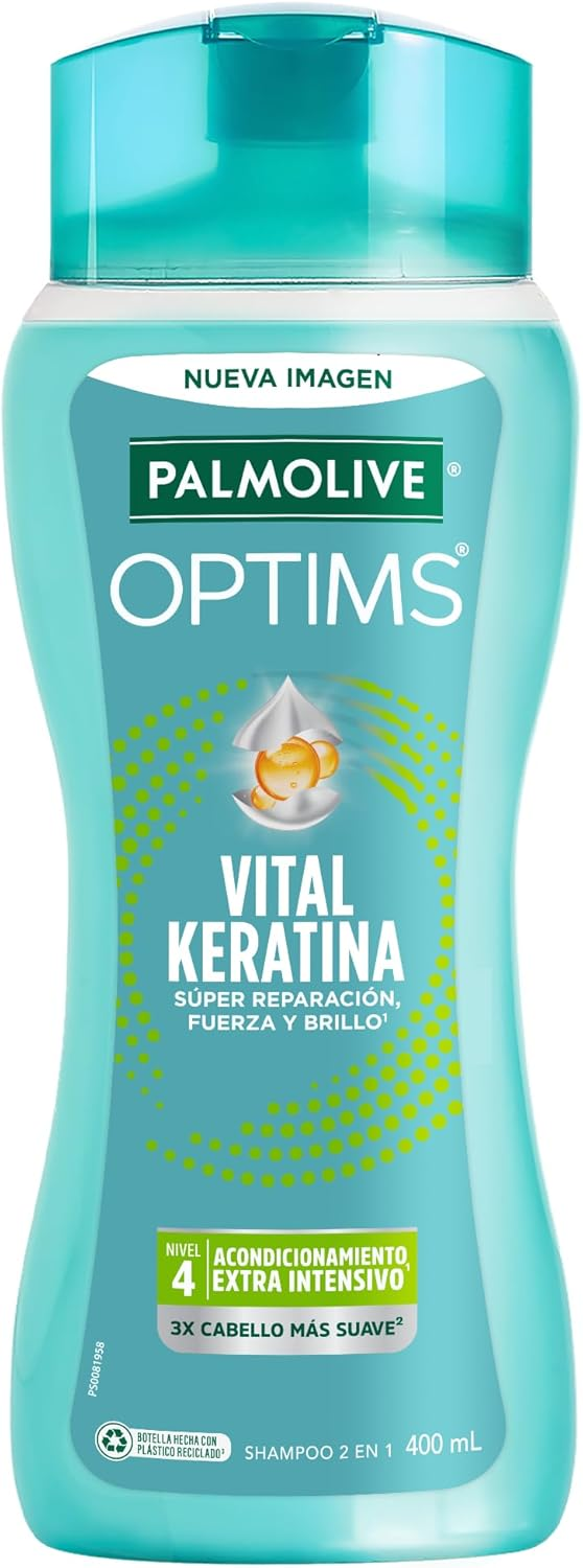 Palmolive Optims Shampoo 2 en 1 Acondicionamiento Extra Intensivo