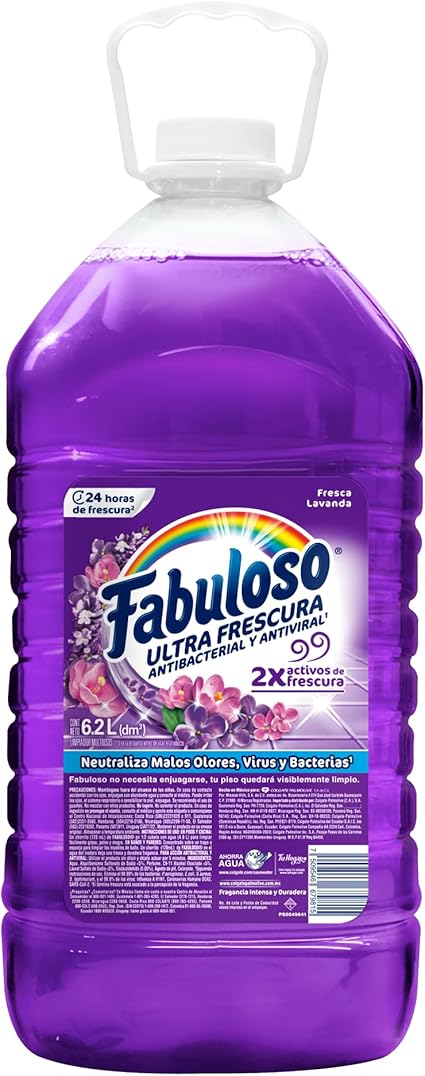Fabuloso Limpiador Multiusos Líquido Frescura Activa Lavanda 6.2 L.