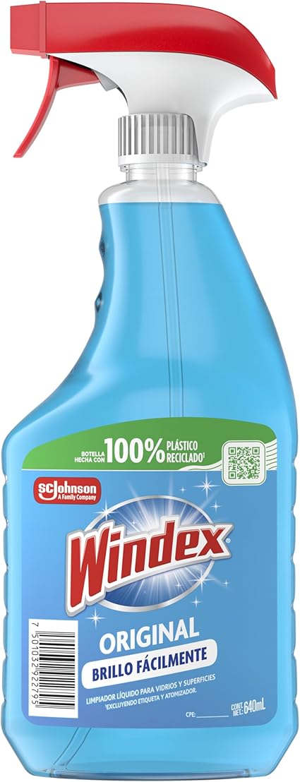 Windex Limpiador de Vidrios Atomizador 640 ml