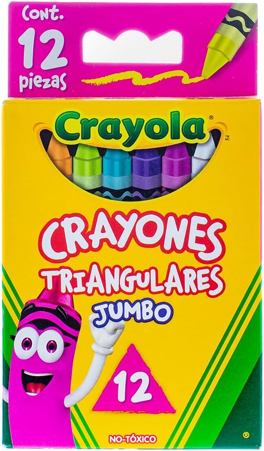 Crayola 12 Crayones Triangulares Jumbo