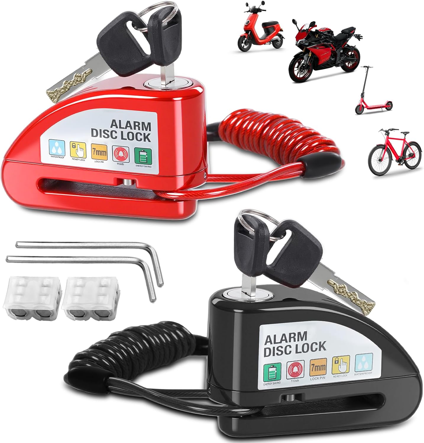 2 Pzas Candado De Alarma