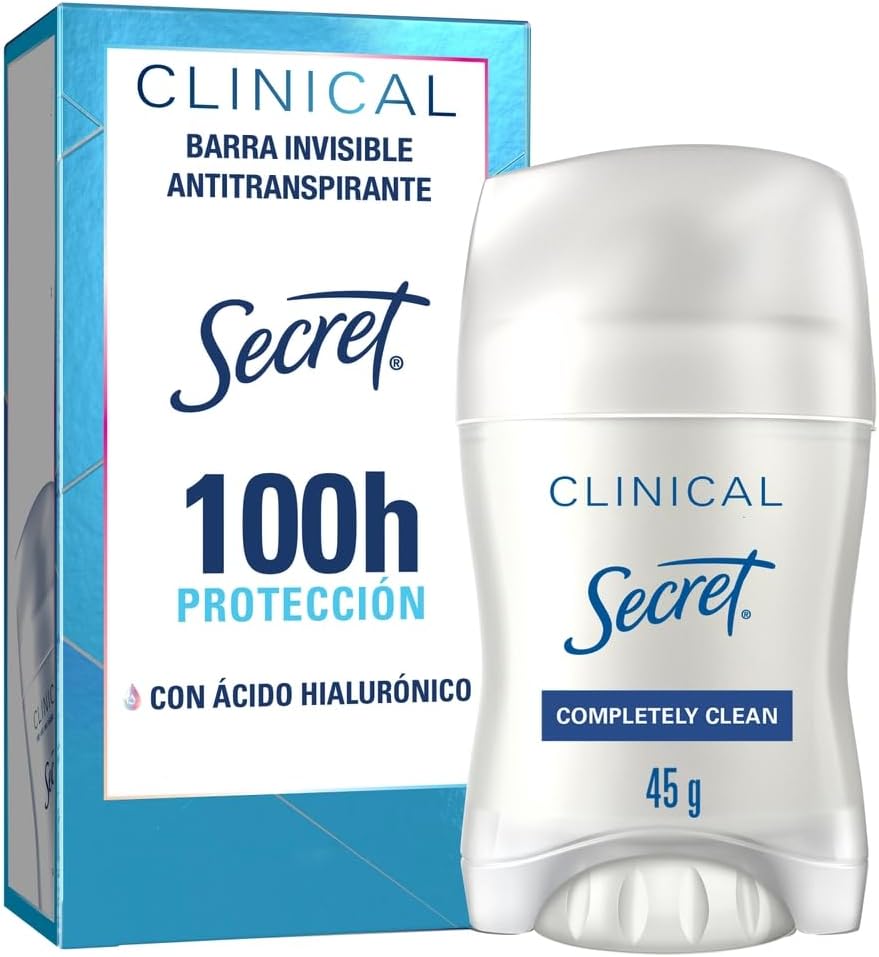 SECRET, Desodorante Mujer Clinical con Ácido Hialurónico