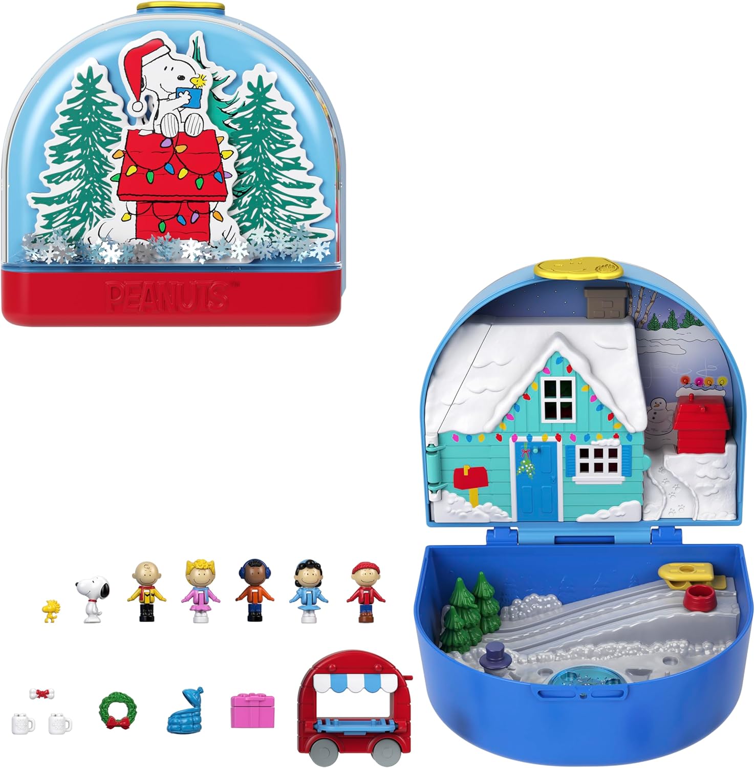Polly Pocket Collector Set de Colección Compacto Peanuts Holiday