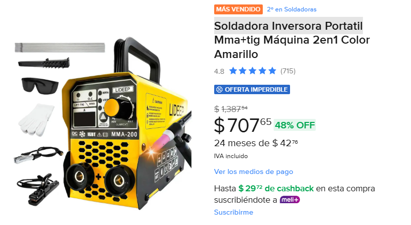 Soldadora Inversora Portatil