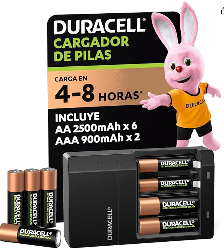 DURACELL Cargador premium pilasrecargables