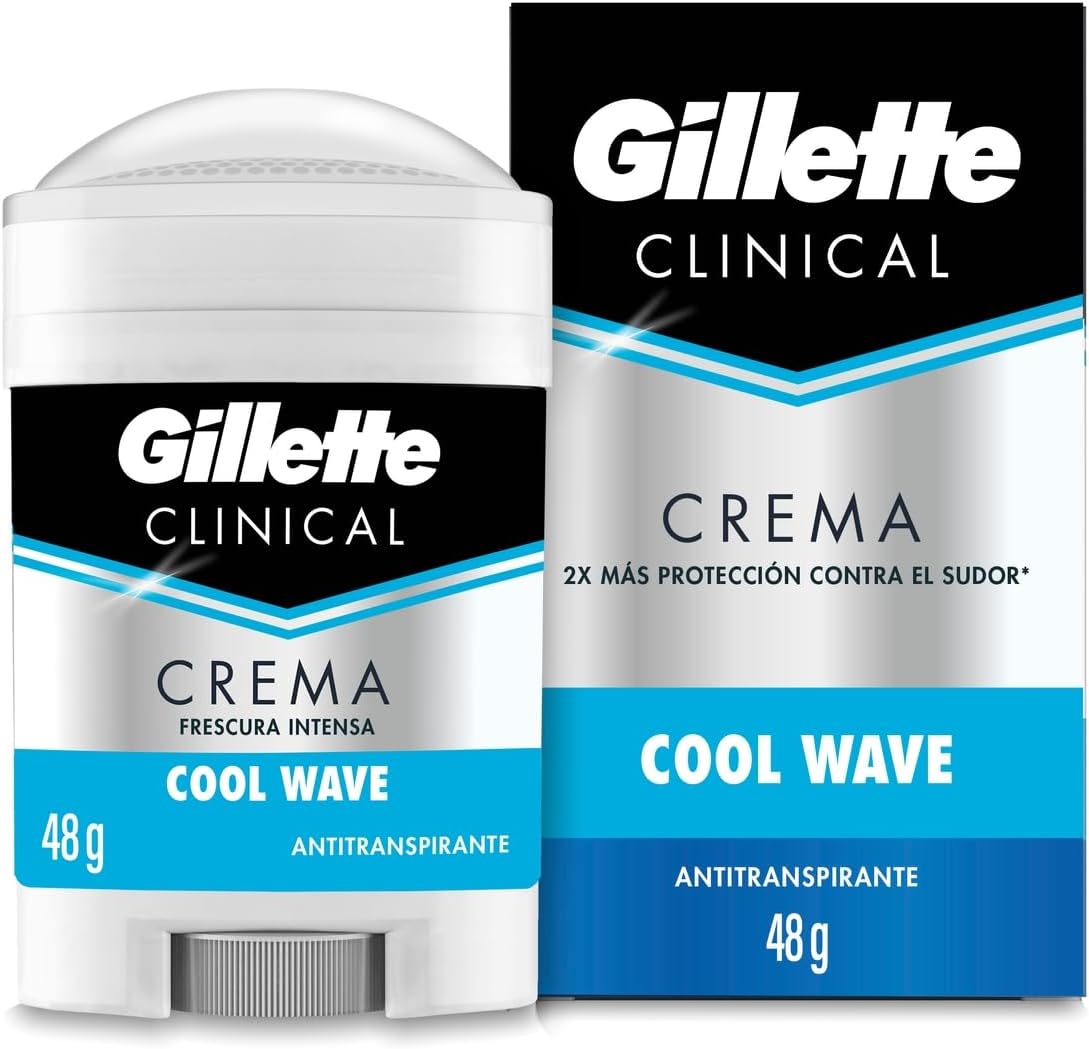 Gillette Antitranspirante Clinical Creme Cool Wave 48 G