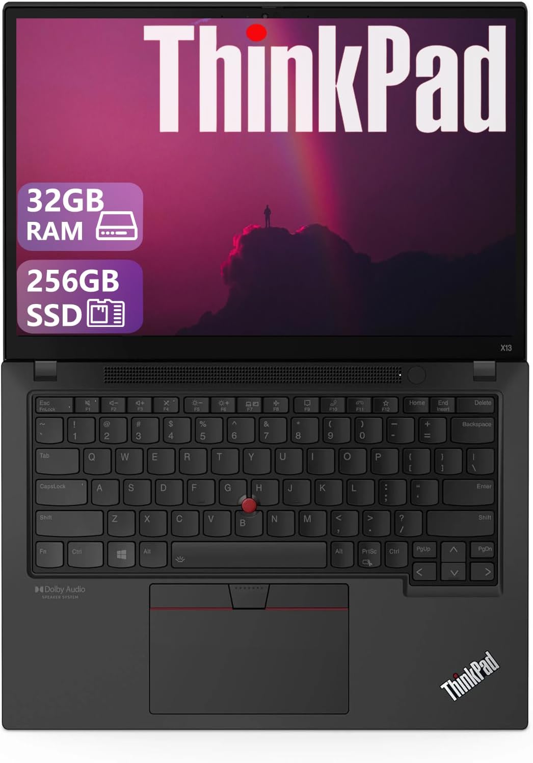 Lenovo ThinkPad X13 Ryzen 5 Pro, 32GB-RAM, 256GB-SSD, (reacondicionado)