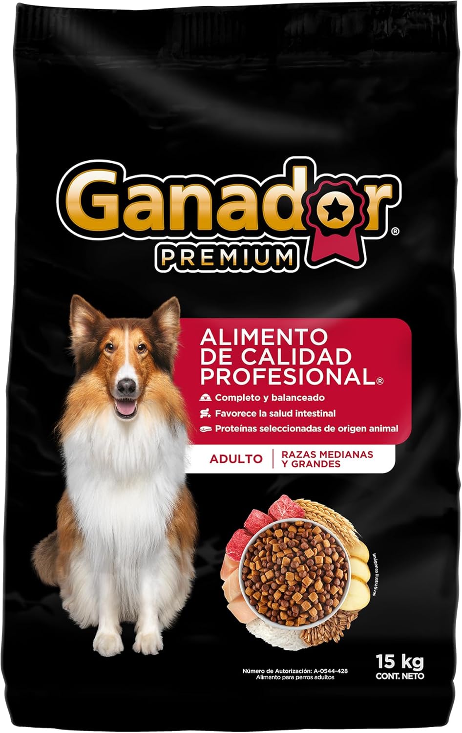 Alimento seco para Perro Ganador Premium 15kg