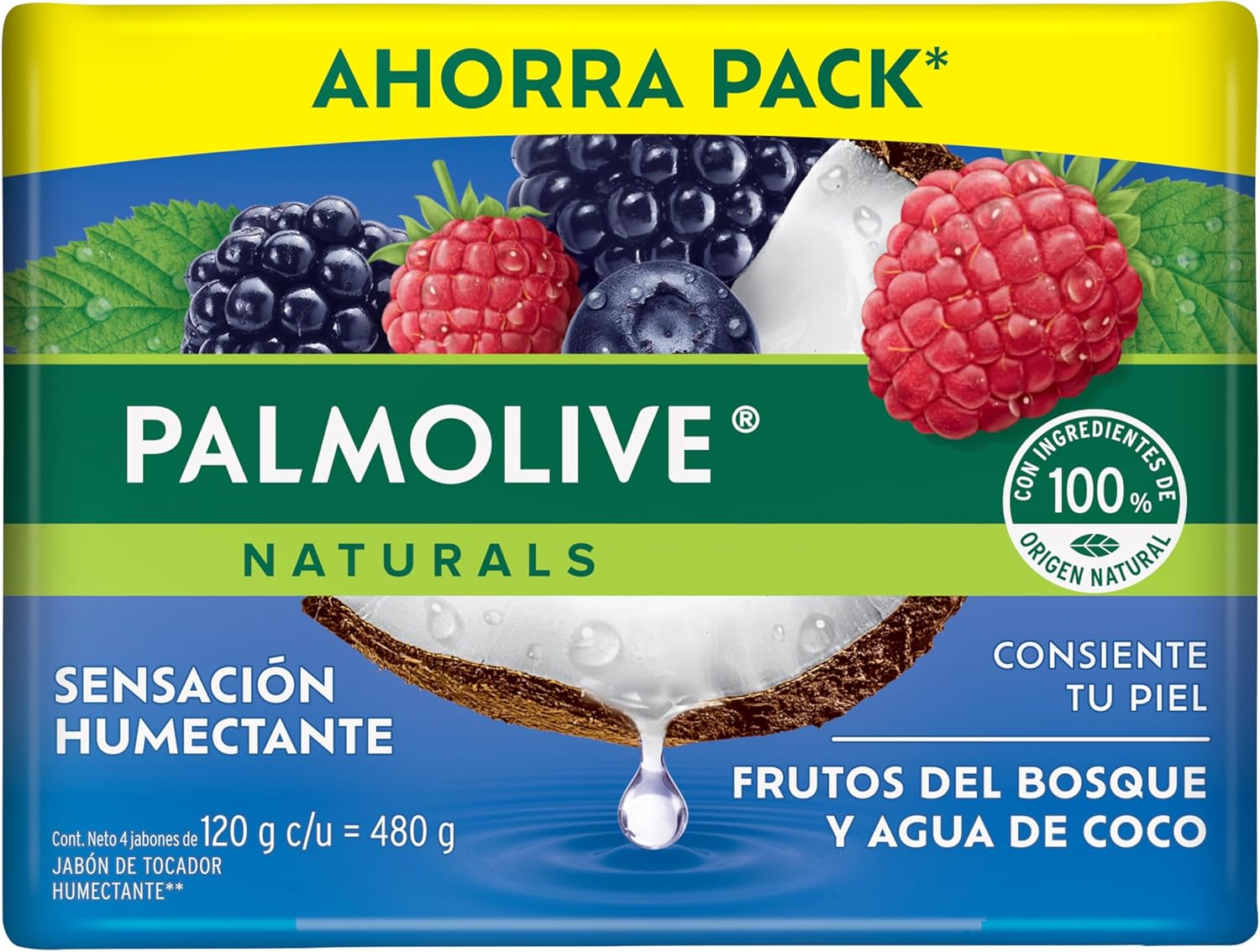4 Pack Jabon Palmolive Naturals 120 g.