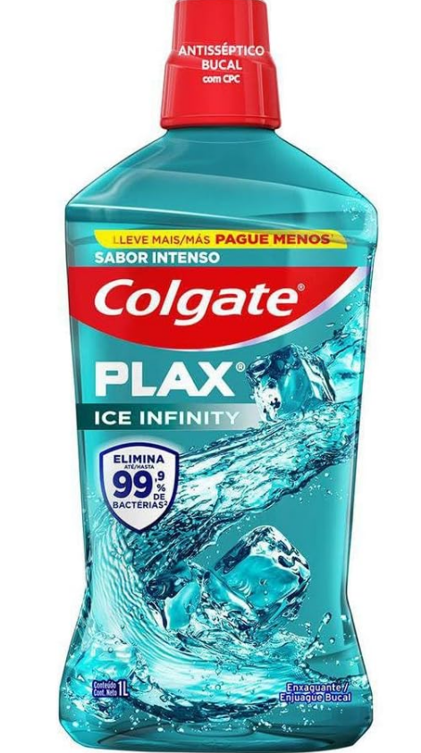 Colgate Enjuague Bucal Plax Ice Infinity 1 L