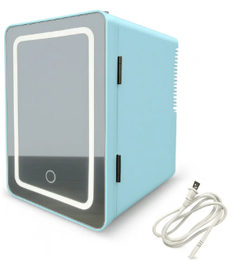 Mini Refrigerador Con Espejo Led