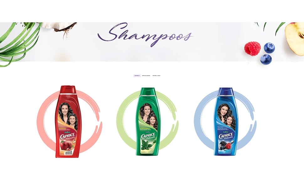 Caprice Shampoo Naturals Frutos Rojos