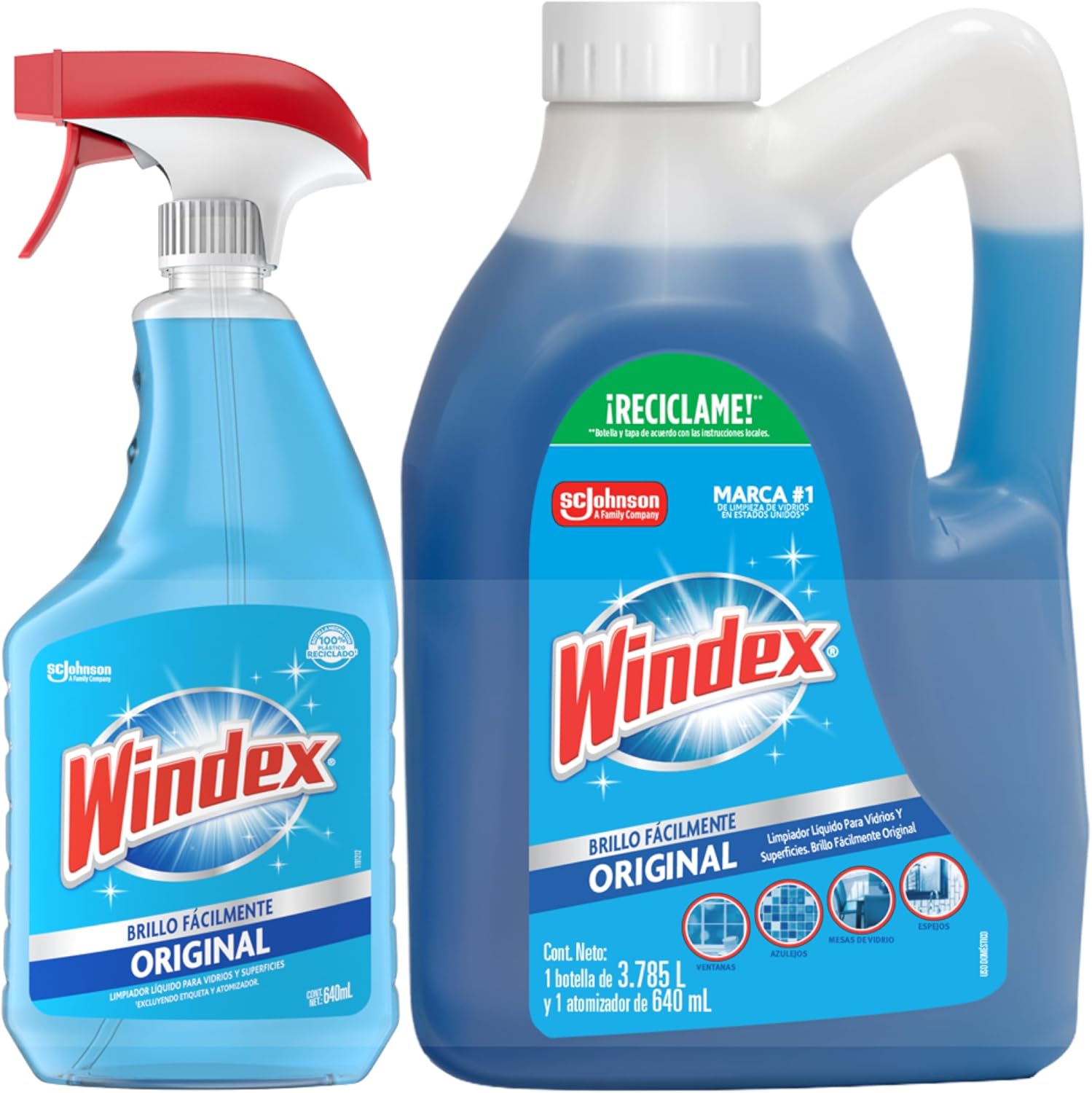 Windex Brillo Fácilmente Original