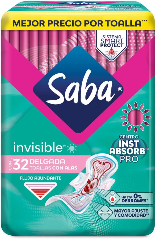 Saba Toallas Femeninas Invisibles