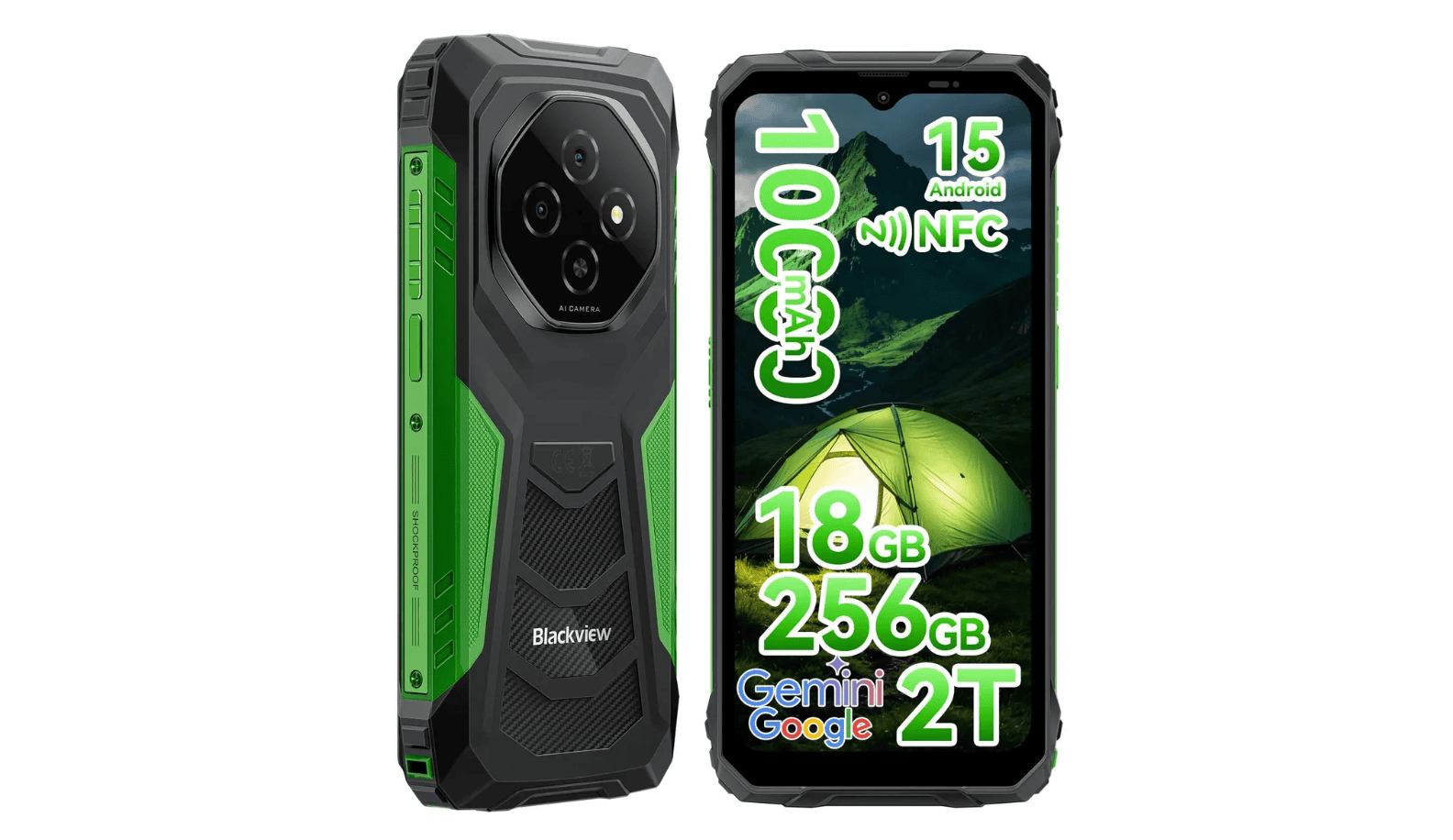 Celular Blackview Fort1 Dual Sim con 256GB de almacenamiento