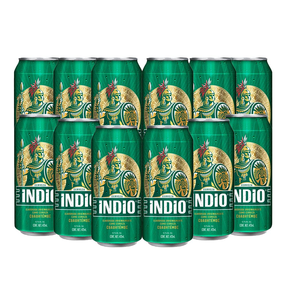 Heineken Indio, Cerveza, 24 Latas De 473Ml