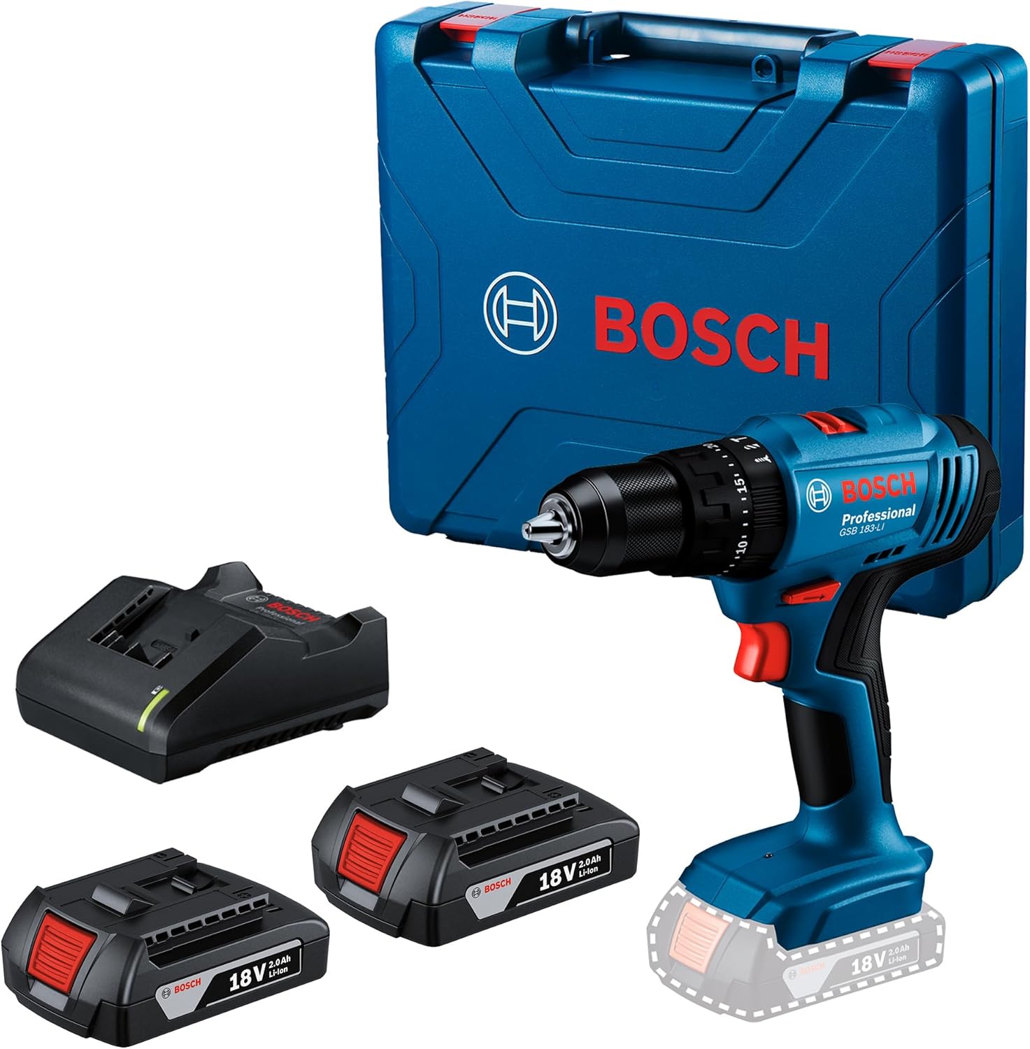 Bosch GSB 183‑LI Rotomartillo Inalámbrico 