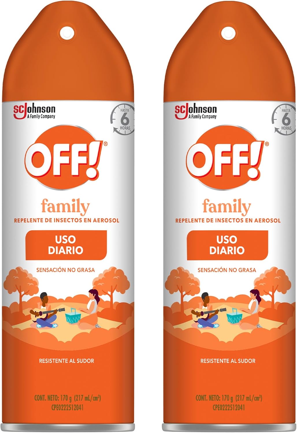 OFF Family Aerosol Repelente pack de 2 unidades 217 ml