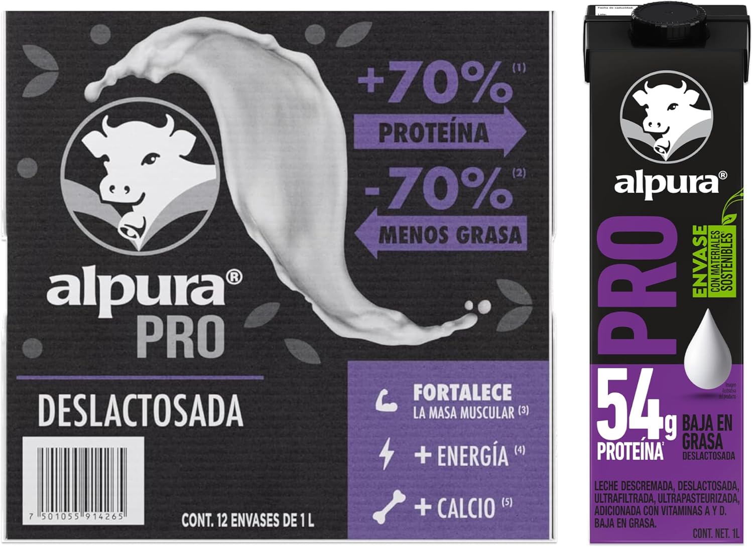 Alpura Pro con extra proteína Deslactosada