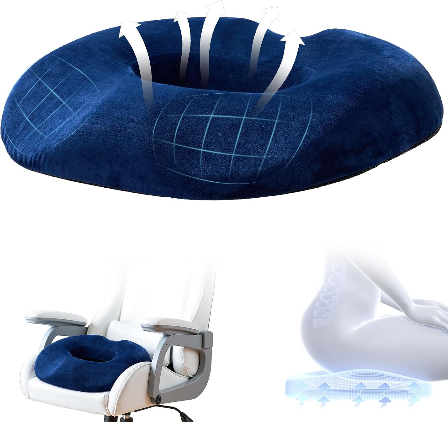 Cojin para Coxis y Ciatica Lumbar