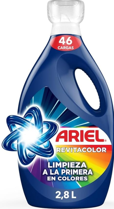 Ariel Revitacolor Jabón Líquido para Ropa 2.8L
