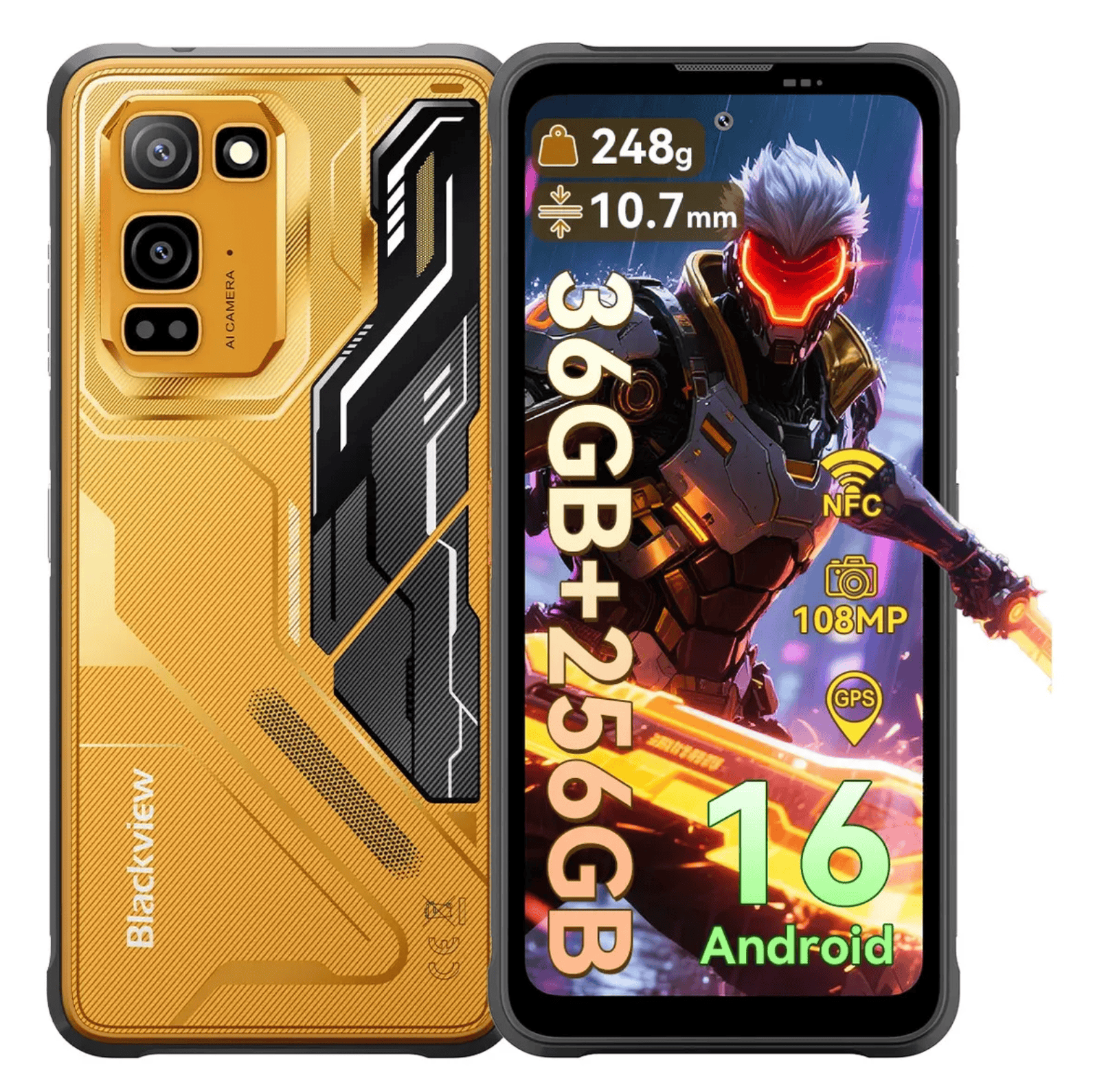 Celular Blackview Fort 5 de 256GB con Android 16