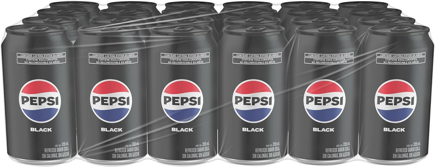 Pepsi Black Refresco Sabor Pepsi sin Azucar