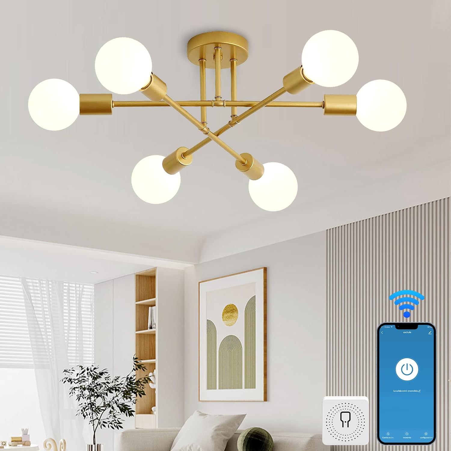 Lámpara de Techo Moderna WiFi