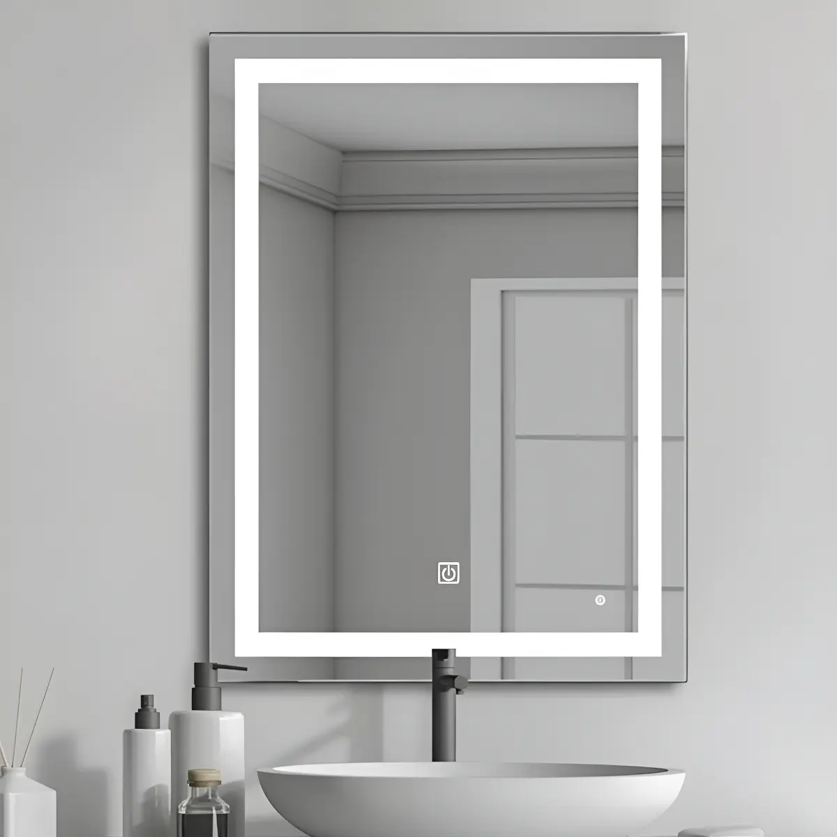 Espejo Luz Led Touch Pared