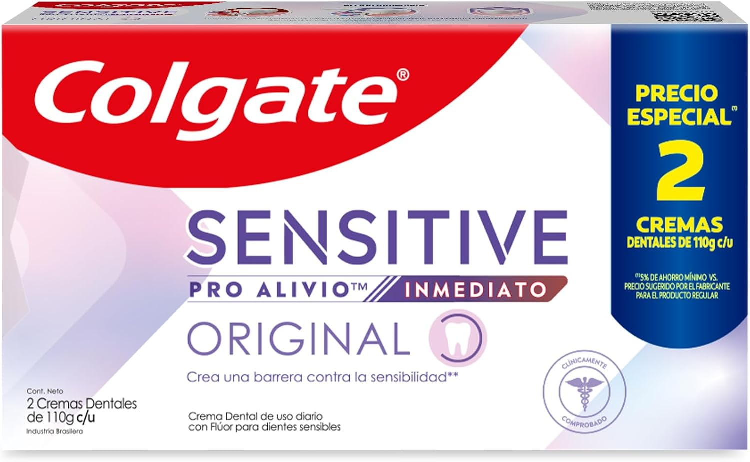 Colgate Pasta Dental para Dientes Sensibles Original 2 x 110g
