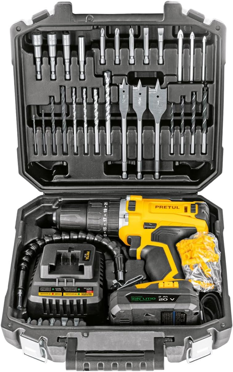 PRETUL Kit rotomartillo destornillador