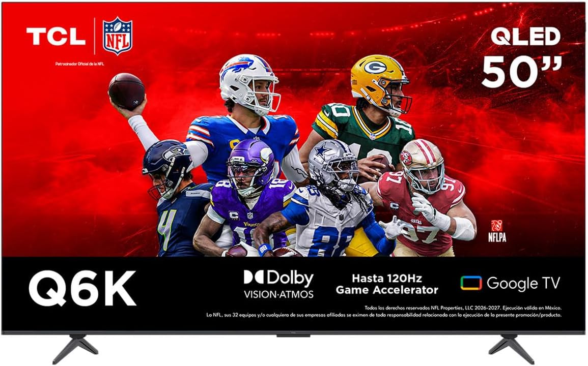 Amazon: TCL Smart TV 50″ 50Q6K 4K UHD Google
