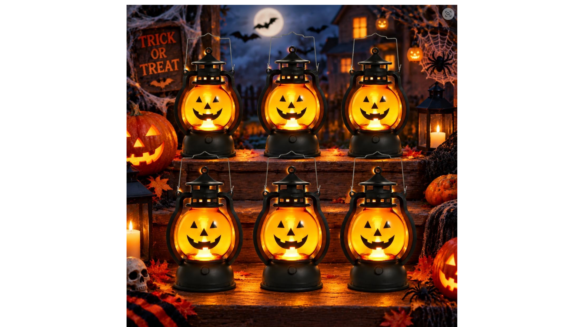 Pack de 6 Linternas Portátiles para Halloween